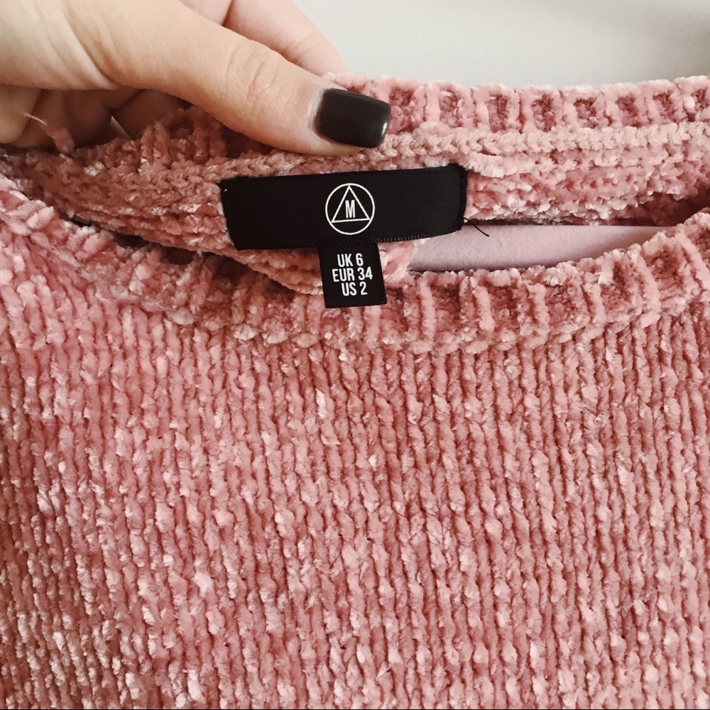 Missguided Pink Chenille Sweater - Picture 2 of 5